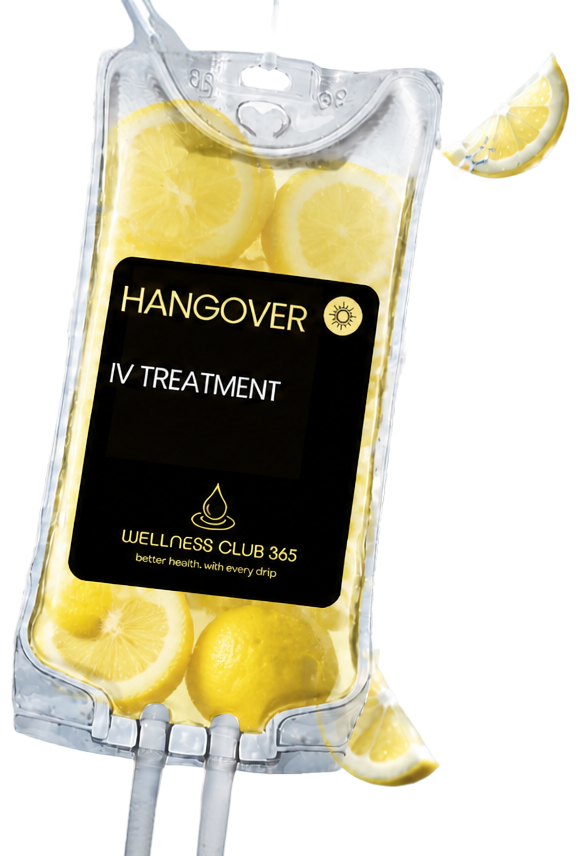 Wellness Club 365 Hangover IV treatment bag