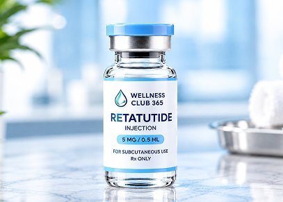 Wellness Club 365 retatrutide injection vial