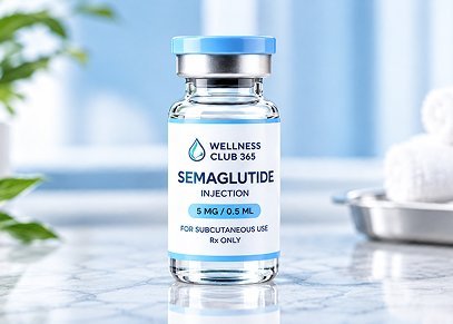 Wellness Club 365 semaglutide injection vial