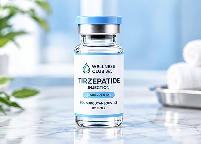 Wellness Club 365 tirzepatide injection vial